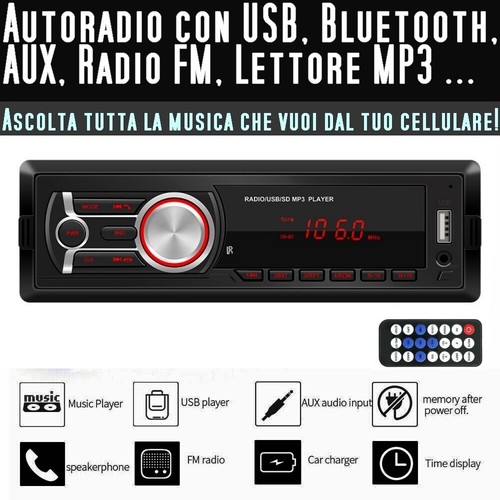 Stereo macchina bluetooth usb - stereo,