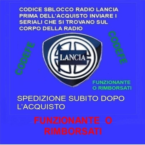 Codice sblocco radio autoradio - codice,