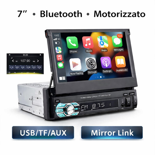 Stereo con schermo scomparsa - stereo, a