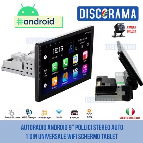 Autoradio android pollici - 9",